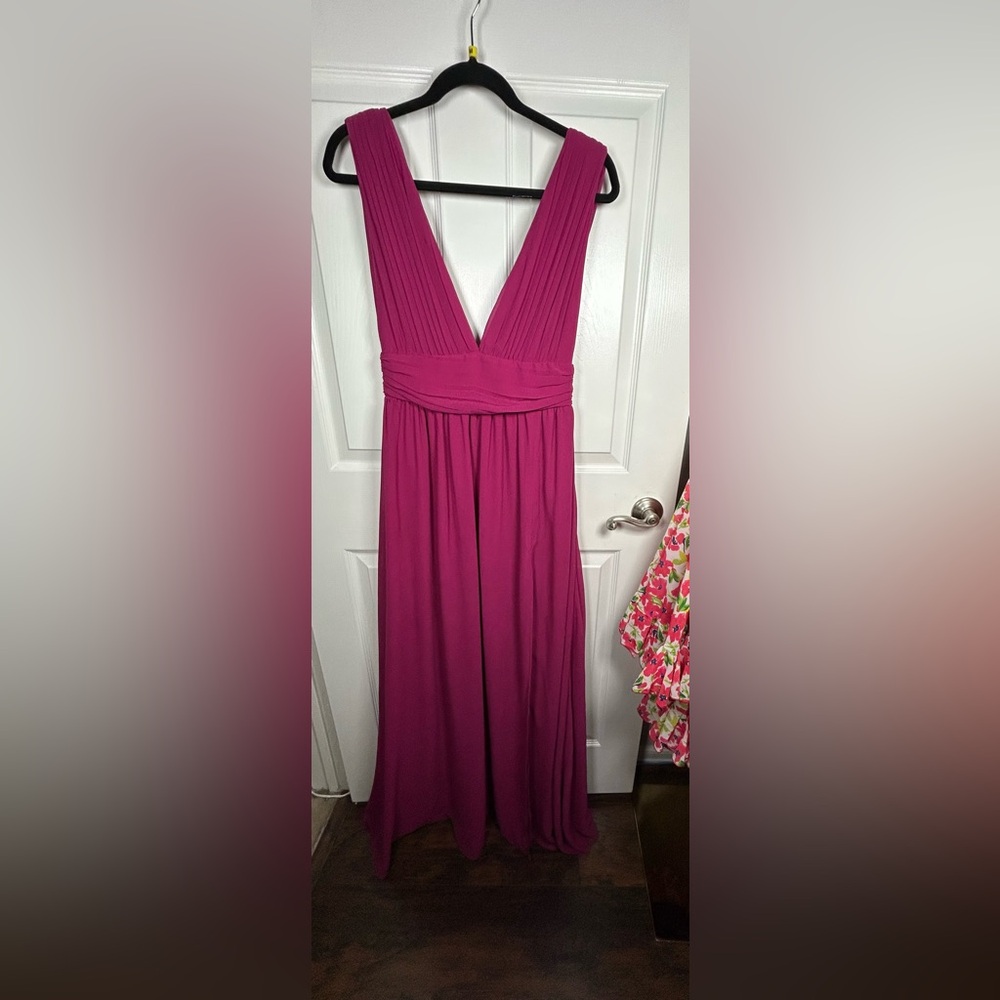 Lulus Heavenly Hues Magenta Maxi Dress Size Small NWOT - Picture 7 of 14